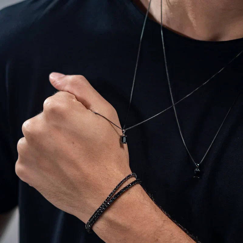 NOBLETHREADS BLACK BRACELET